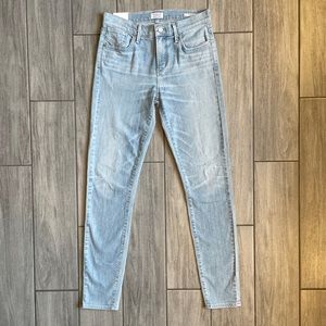 AGOLDE Sophie Mid Rise Light Wash Ankle Skinny Jeans Size 27